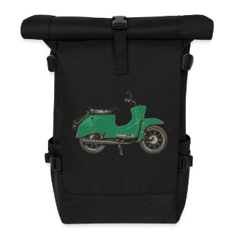Schwalli grün KR51/2 - Rolltop Rucksack - Schwarz - Vorne
