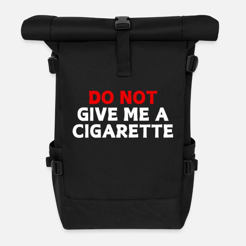 DO NOT Give Me A Cigarette - Sac à dos roll top - noir