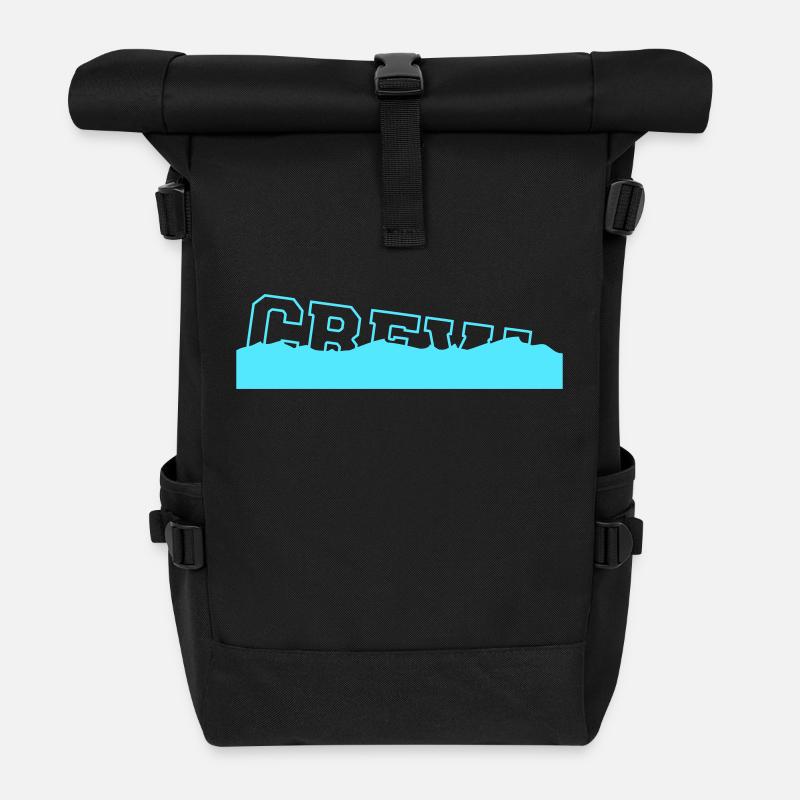 Crew Sinkendes Schiff Wasser Gesunken Spruch Logo - Rolltop Rucksack - Schwarz