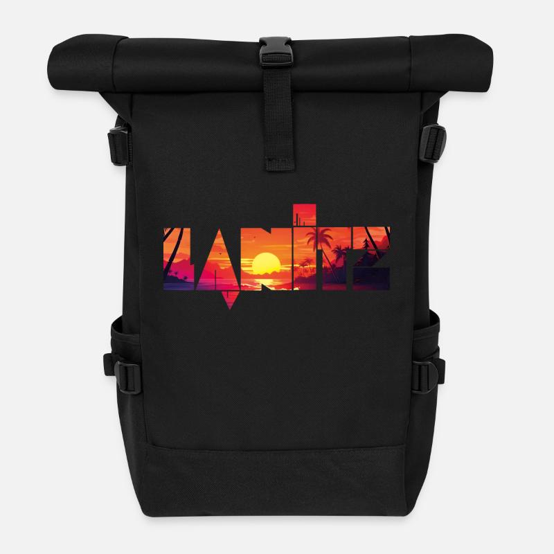 Lanitz Tropen - Rolltop Rucksack - Schwarz