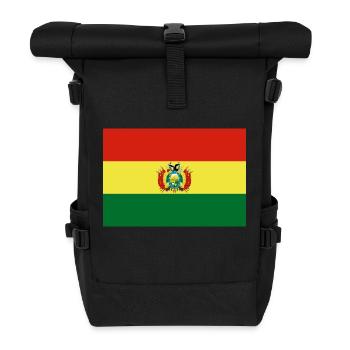 Bolivien - Rolltop Rucksack - Schwarz - Vorne