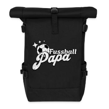 Cool football dad design for real football fans - Roll Top Backpack - black - Front