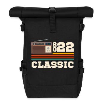 Jubiläum 2022 Retro-Klassiker - Rolltop Rucksack - Schwarz - Vorne