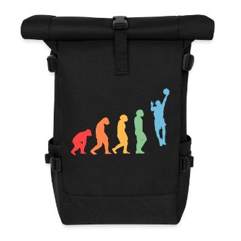 Joueurs de basket-ball Evolution Basketball - Sac à dos roll top - noir - Devant