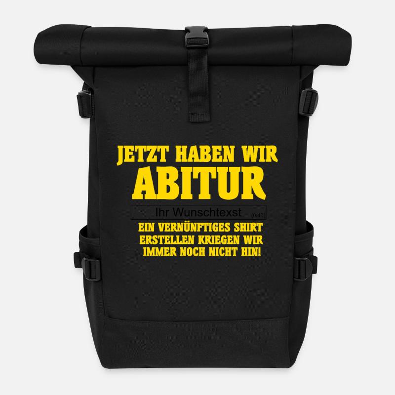Abi Design - Rolltop Rucksack - Schwarz