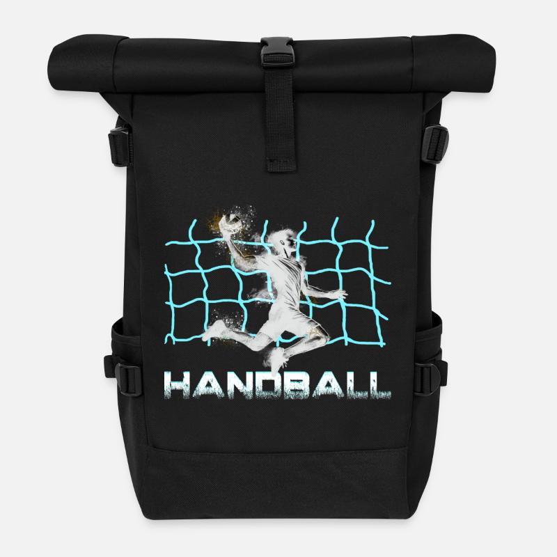 Handball - Rolltop Rucksack - Schwarz