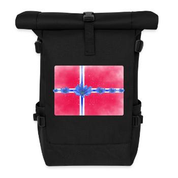 Drapeau de la Norvège Fleurs de la Saint-Jean - Sac à dos roll top - noir - Devant