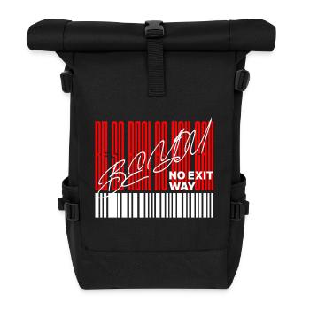 Be So Real as You Can – Bold Statement Shirt - Roll Top Backpack - black - Front
