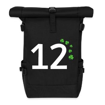 12 - Rolltop Rucksack - Schwarz - Vorne
