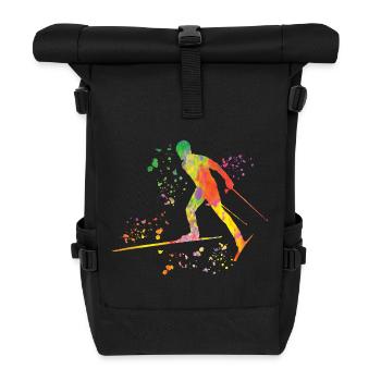Ski de fond Ski de fond - Sac à dos roll top - noir - Devant