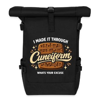 Altes Mesopotamien, Sumerisches - Rolltop Rucksack - Schwarz - Vorne