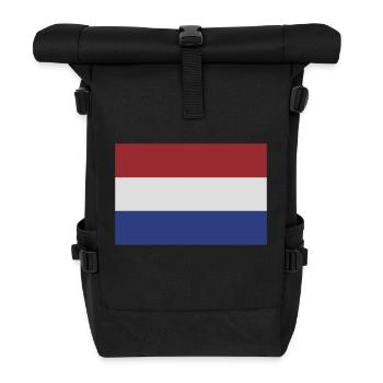niederlande - Rolltop Rucksack - Schwarz - Vorne