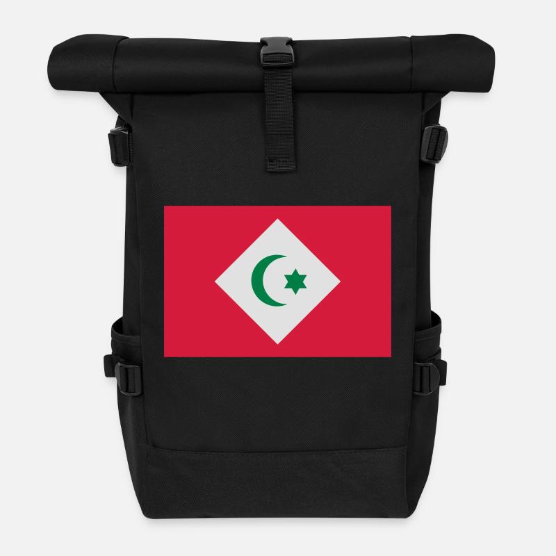 Drapeau de la République du Rif - Sac à dos roll top - noir