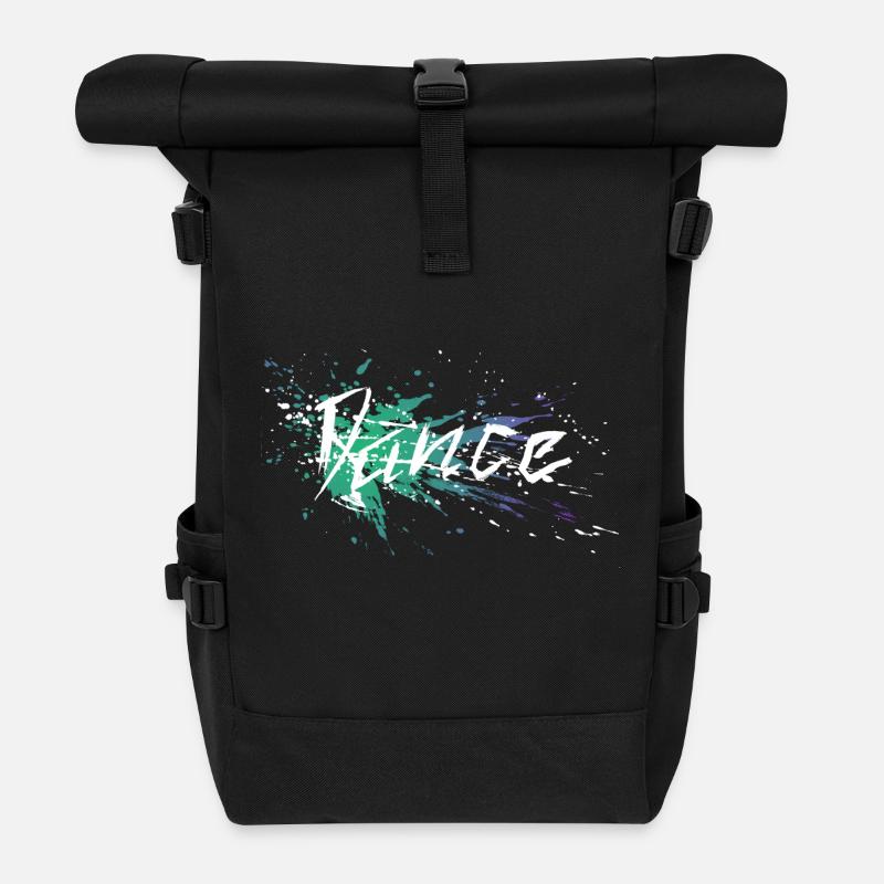 Dance Colorsplash - Rolltop Rucksack - Schwarz