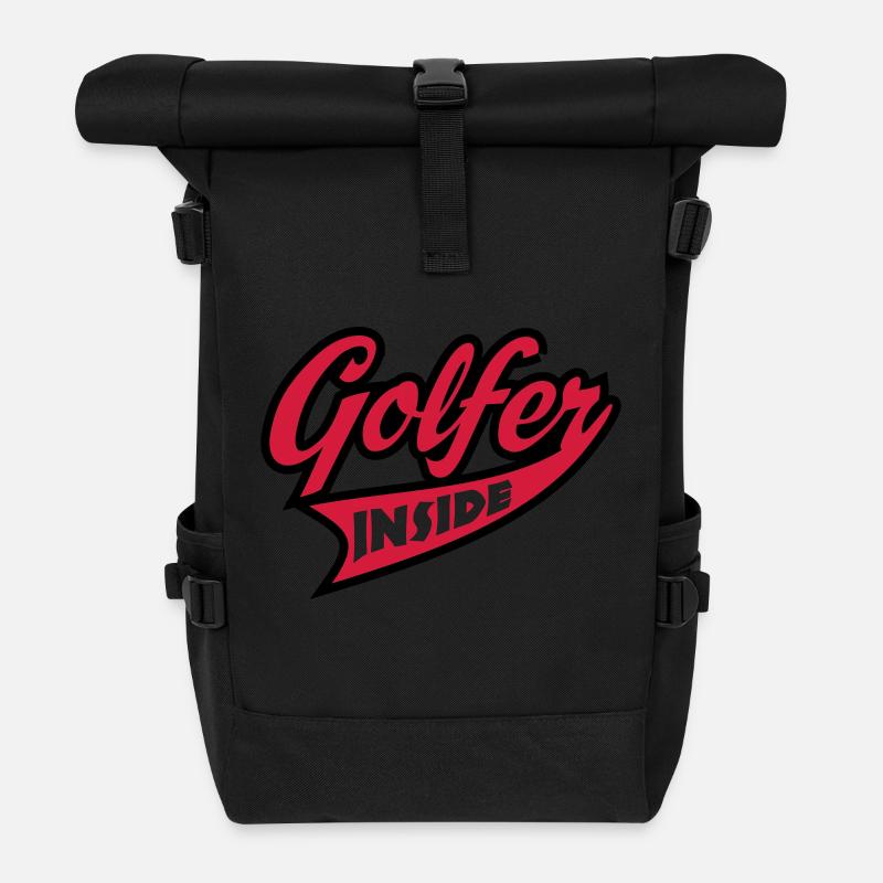 Golf - Rolltop Rucksack - Schwarz