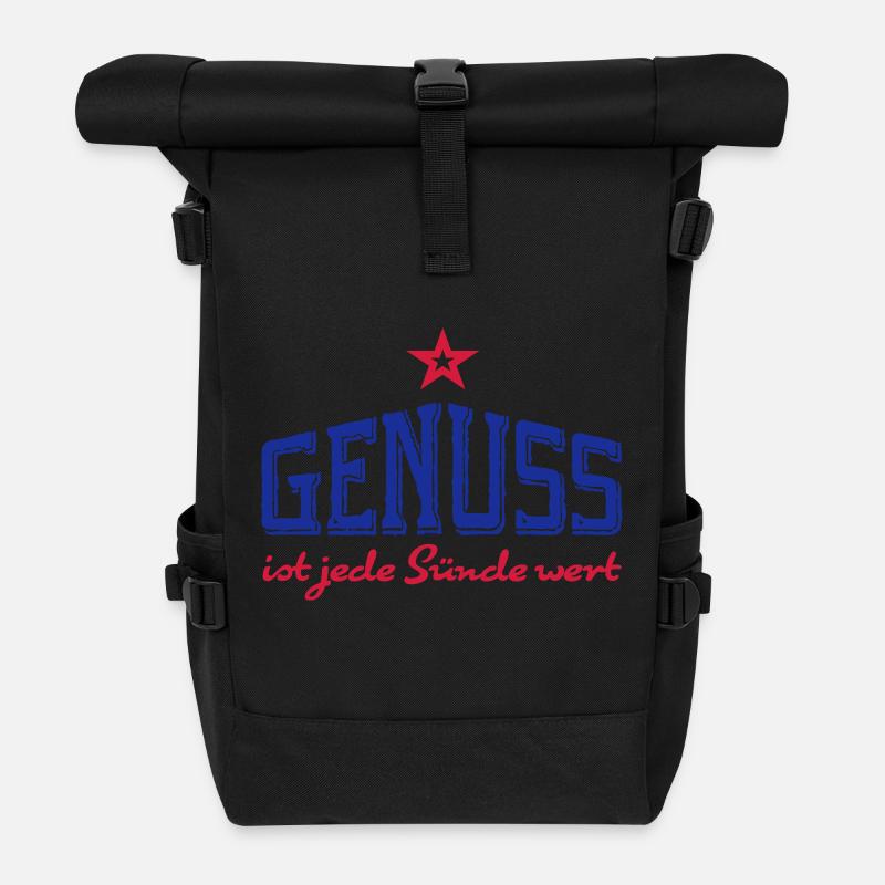 Kochen - Rolltop Rucksack - Schwarz