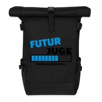futur juge - Sac à dos roll top - noir - Devant