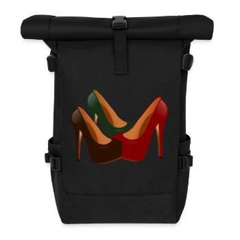 shoes highheels schoes flipflops boots boots stiefel24 - Roll Top Backpack - black - Front