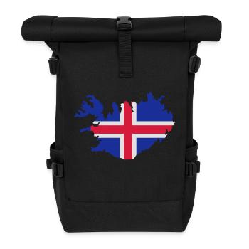 Island - Rolltop Rucksack - Schwarz - Vorne