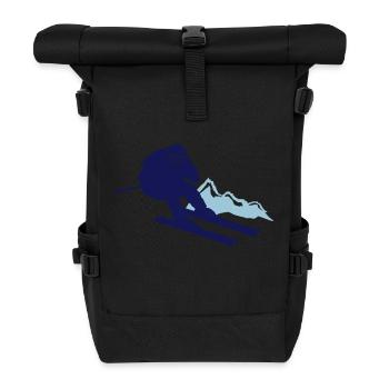 skier ski - Sac à dos roll top - noir - Devant