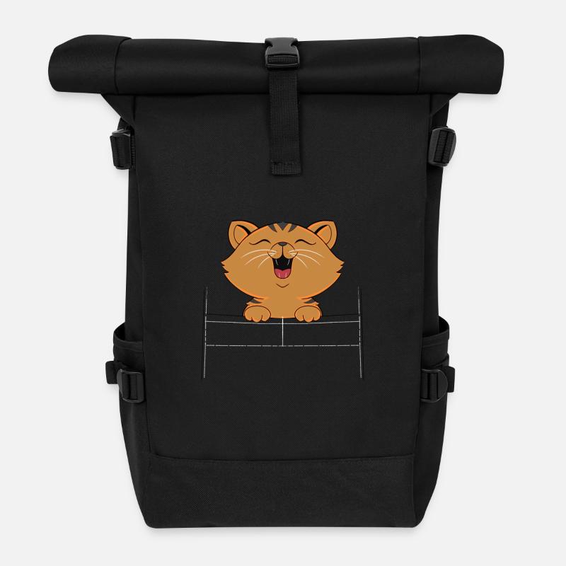 minou - Sac à dos roll top - noir
