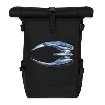 Battlestar Gallactica: Cylon Raider [Vue de dessus] - Sac à dos roll top - noir - Devant