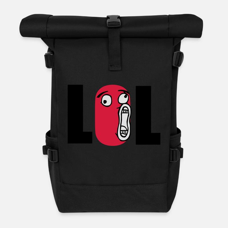 lol - Sac à dos roll top - noir