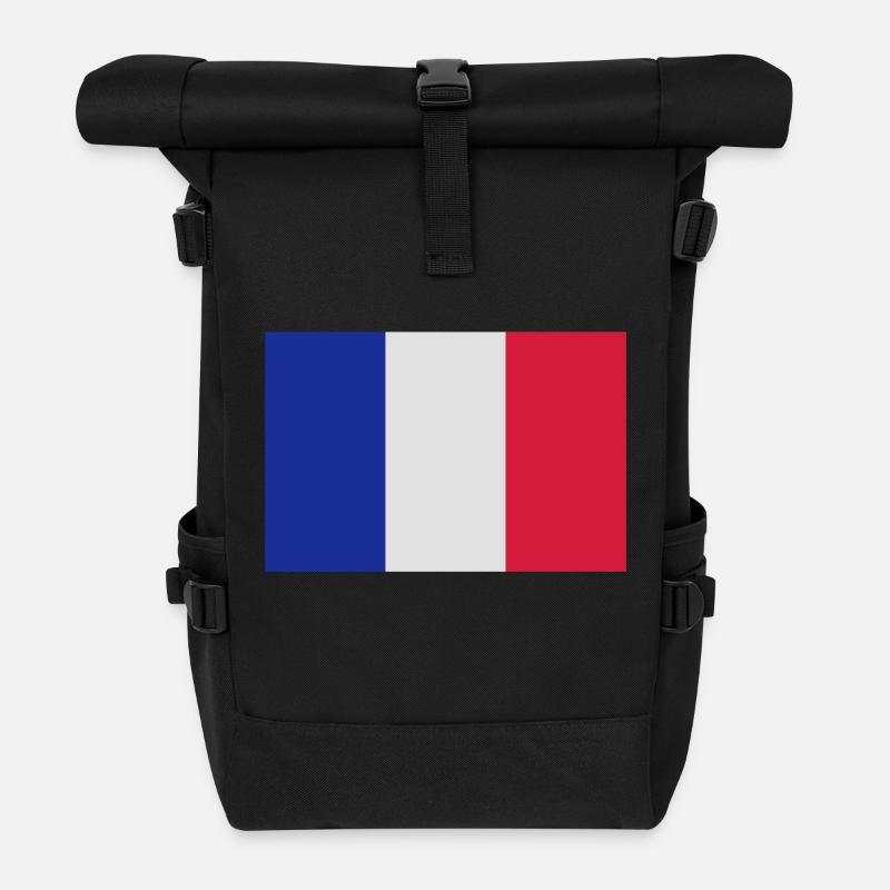 dr_france - Rolltop Rucksack - Schwarz