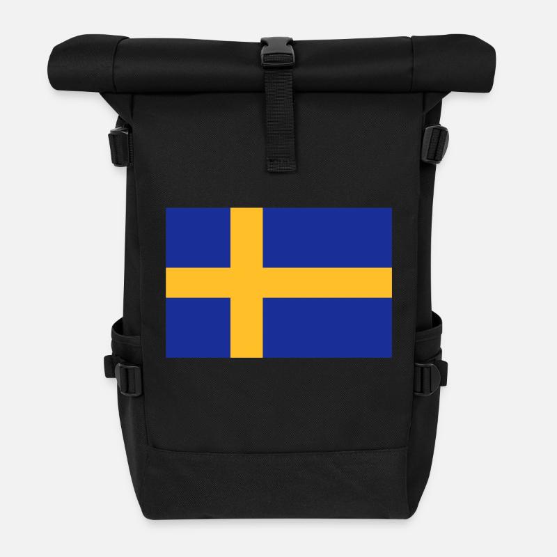 drapeau_suede - Rolltop Rucksack - Schwarz