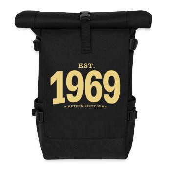 EST. 1969 Nineteen Sixty Nine - Roll Top Backpack - black - Front