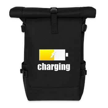Charging - Charging - Roll Top Backpack - black - Front