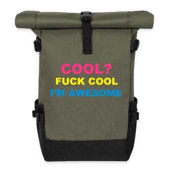 Cool - Sac à dos roll top - olive/noir - Devant