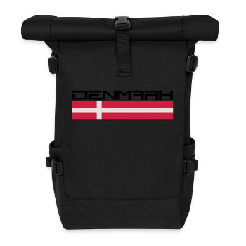 Denmark Logo Design - Roll Top Backpack - black - Front
