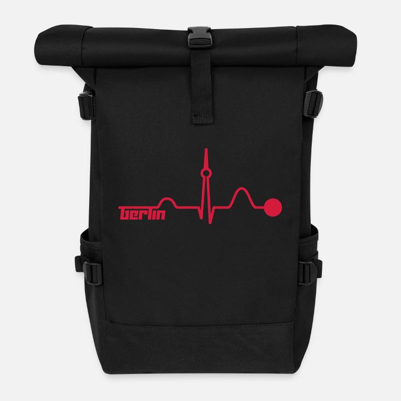 Berlin 6 (Vector) - Rolltop Rucksack - Schwarz