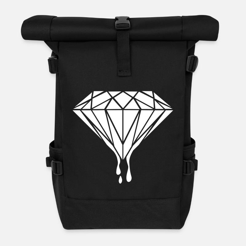 Diamond - Rolltop Rucksack - Schwarz