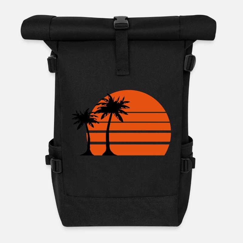 insel - Rolltop Rucksack - Schwarz