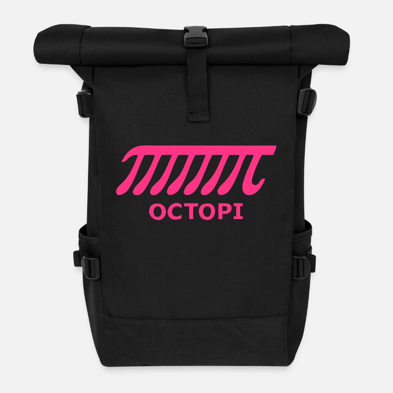 Octopi - Rolltop Rucksack - Schwarz