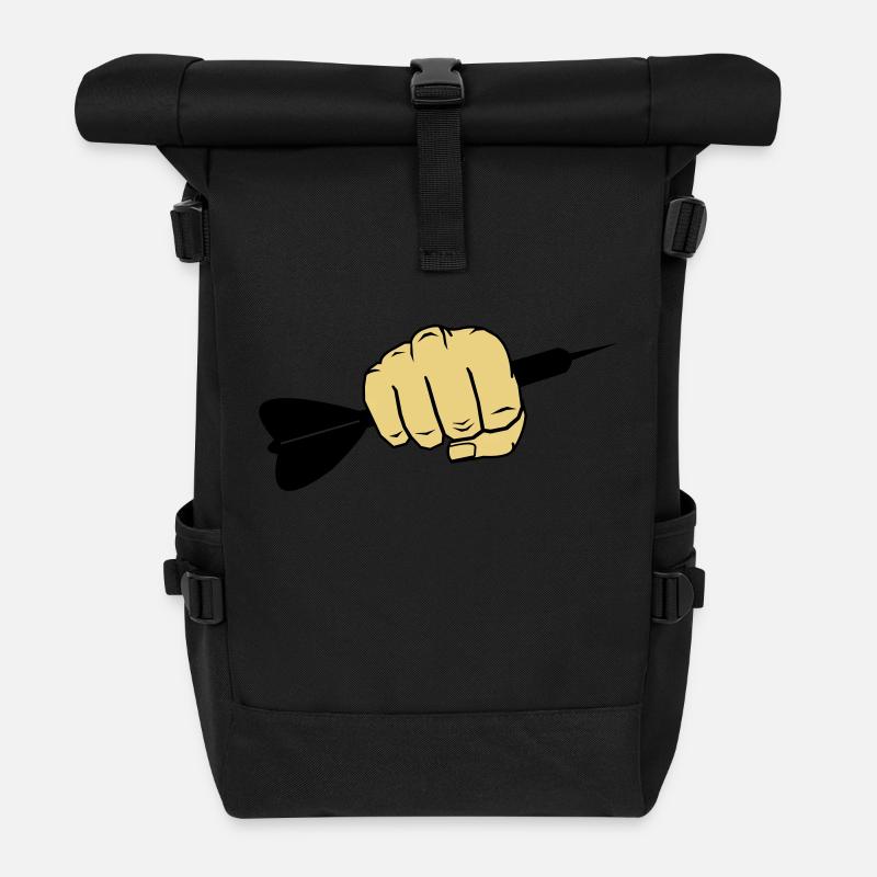 dart_faust_002 - Rolltop Rucksack - Schwarz