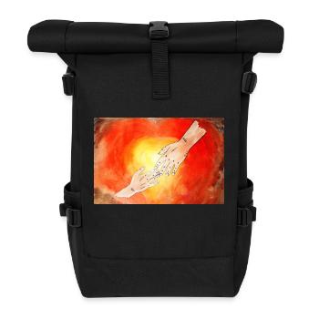 protection buccale divine - Sac à dos roll top - noir - Devant