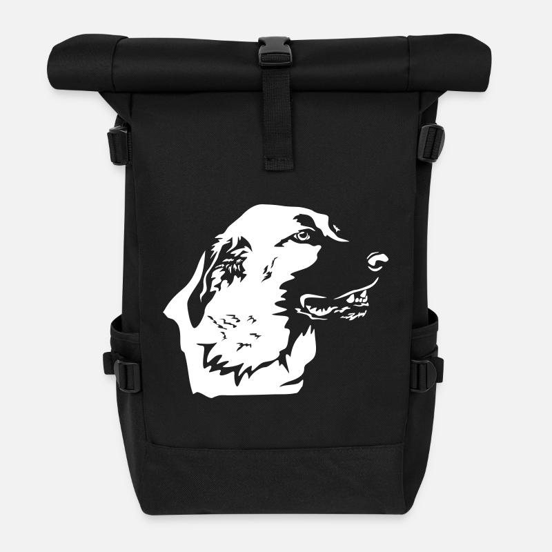 Kangal Kopf "Black Edition" - Rolltop Rucksack - Schwarz