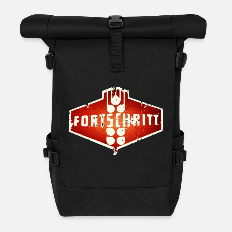 FORTSCHRITT - LPG - IFA - DDR - Landmaschinen - Rolltop Rucksack - Schwarz