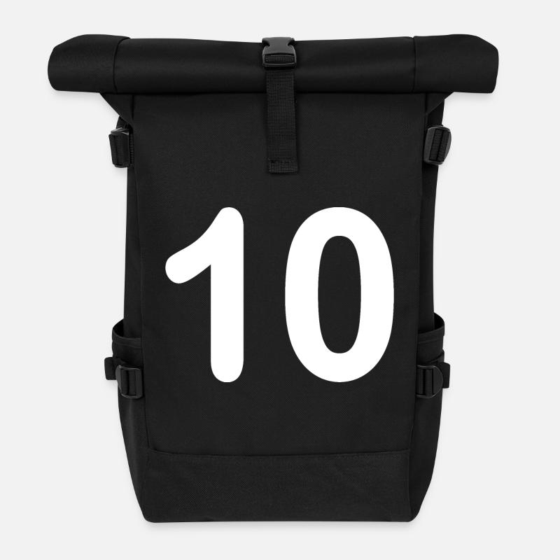 10 - Rolltop Rucksack - Schwarz