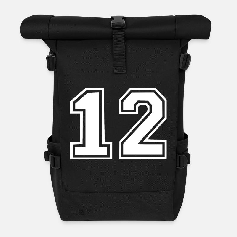 12 - Rolltop Rucksack - Schwarz
