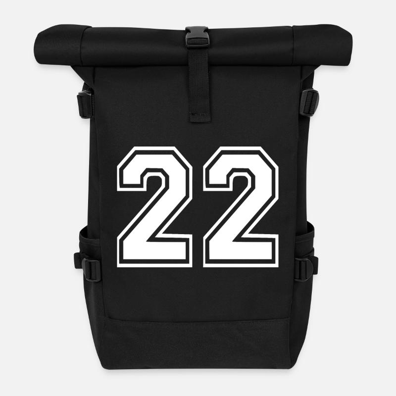 22 - Rolltop Rucksack - Schwarz