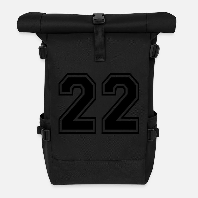 22 - Rolltop Rucksack - Schwarz