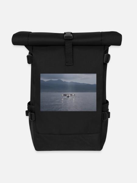 Wal Flosse - Rolltop Rucksack - Schwarz