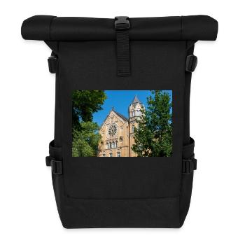 historisches Gebäude Ratsgymnasium - Rolltop Rucksack - Schwarz - Vorne