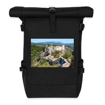 Knin Fortress (Kninska tvrđava) Croatia - Roll Top Backpack - black - Front