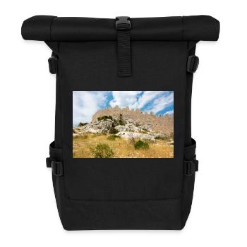 Die Mauer von Oštrica (Bedem Grebastica) Kroatien - Rolltop Rucksack - Schwarz - Vorne