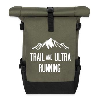 Trail et Ultra Running - Sac à dos roll top - olive/noir - Devant